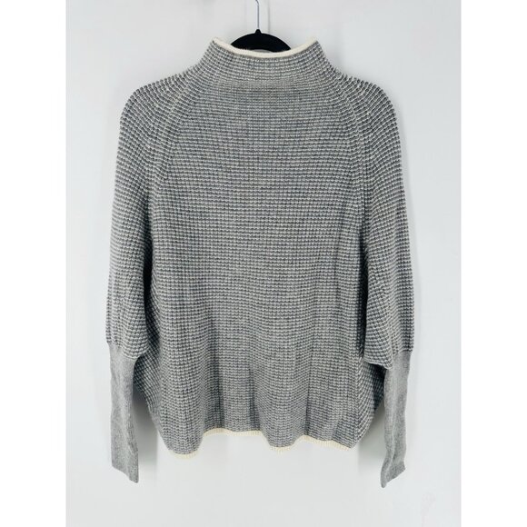 Club Monaco Emma Mock Neck Dolman Sleeve Cashmere Sweater M EUC - Picture 1 of 5